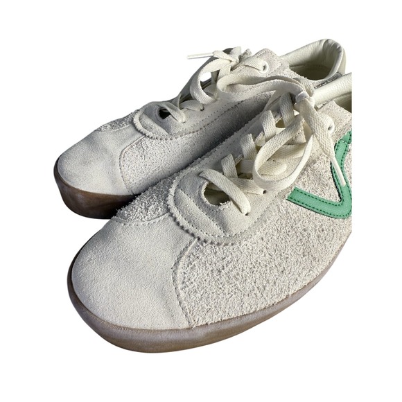 VANS Sport Low Felicidade Marshmallow Hairy Suede White And Green Men's Size 11 - Picture 3 of 11